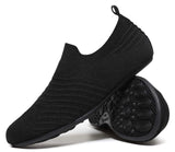 CanLeg Adult Indoor House Slippers Travel Lightweight Comfort Non Slip Grip House Home Shoes for Women Men Elderly (CLAdult20003AllBlack43)