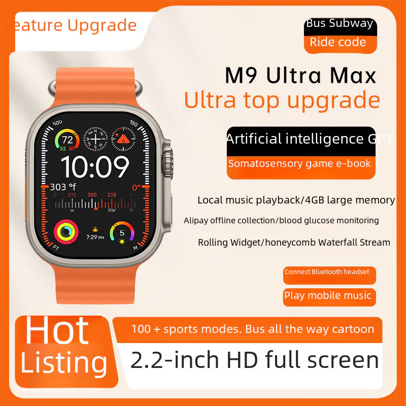 Smartwatch with NFC, Bluetooth, and Health Monitoring