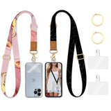 Yonlevres Phone Lanyard Crossbody Phone Strap Marble Cell Phone