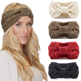 Knit Crochet Women Ear Warmer Soft Stretch Headbands 4 Pack