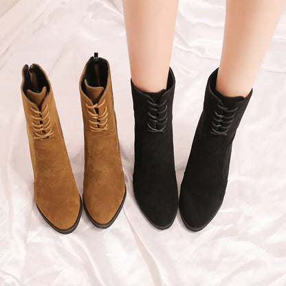 Mid-Calf Boots, Heeled Short Boots