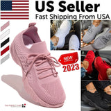 Womens Running Trainers Slip-On Sneakers Fashion Shoes