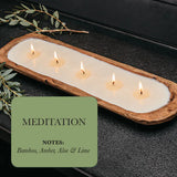 5-Wick Soy Candle - Meditation Bowl