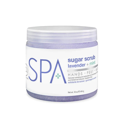 BCL SPA Sugar Scrub Lavender + Mint – 16 oz Exfoliating Care