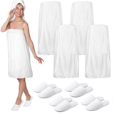 4 Lightweight Spa Towel Wrap Sets