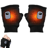 Heated Gloves Smart Thermostatic Heated Fingerless Gloves Rechargeable Heated Gloves for Men and Women Winter Hand Warmer for Work Cycling Skiing Outdoor Snow